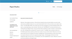 Desktop Screenshot of papaspoultry.com
